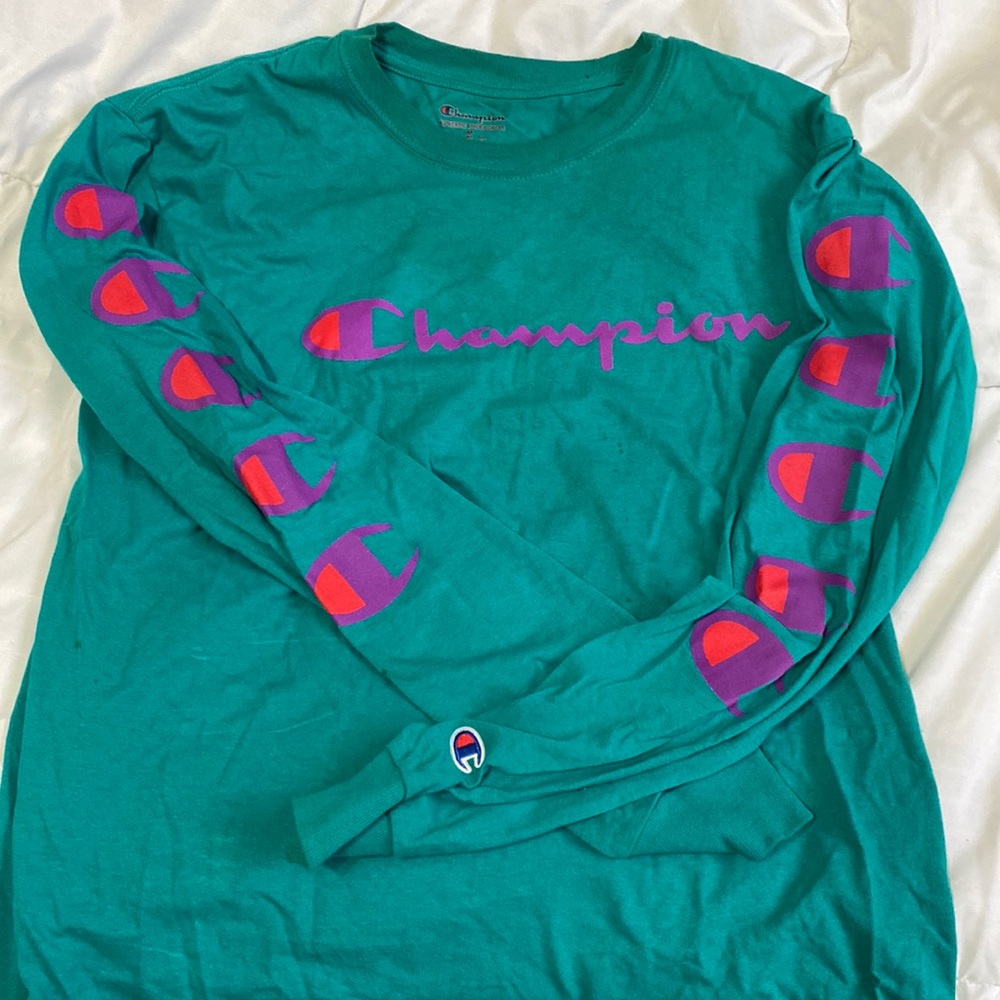 Teal champion long sleeve✨